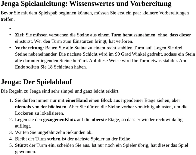 Jenga: Regeln und Spielanleitung für Geschicklichkeitsspiele