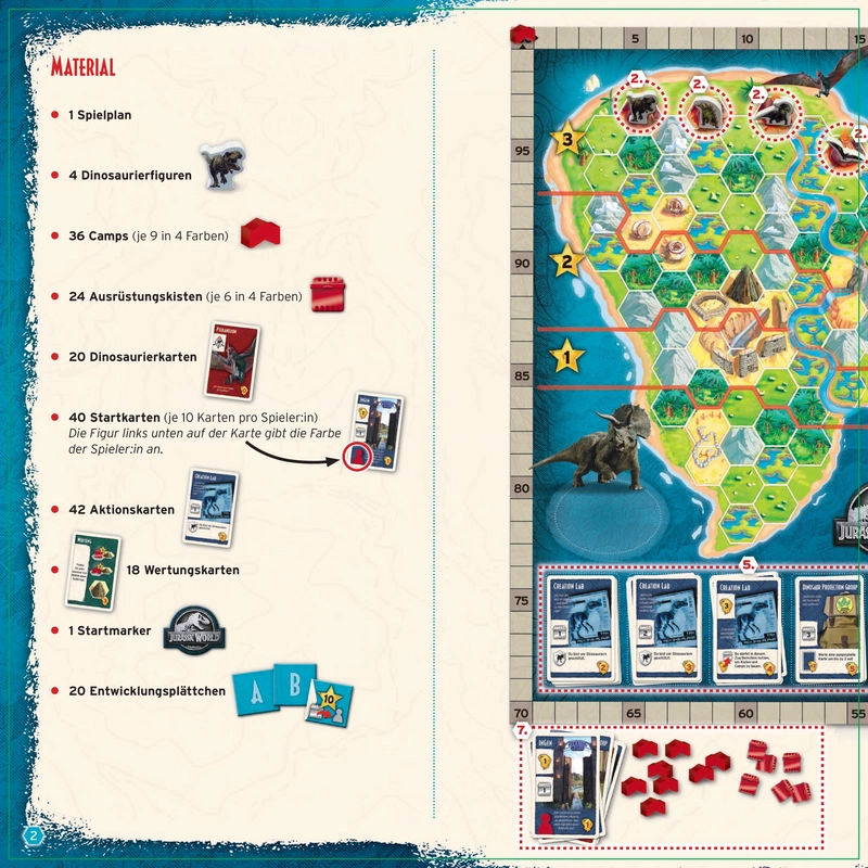 Jurassic World: Rückkehr zur Isla Nublar - Spielanleitung