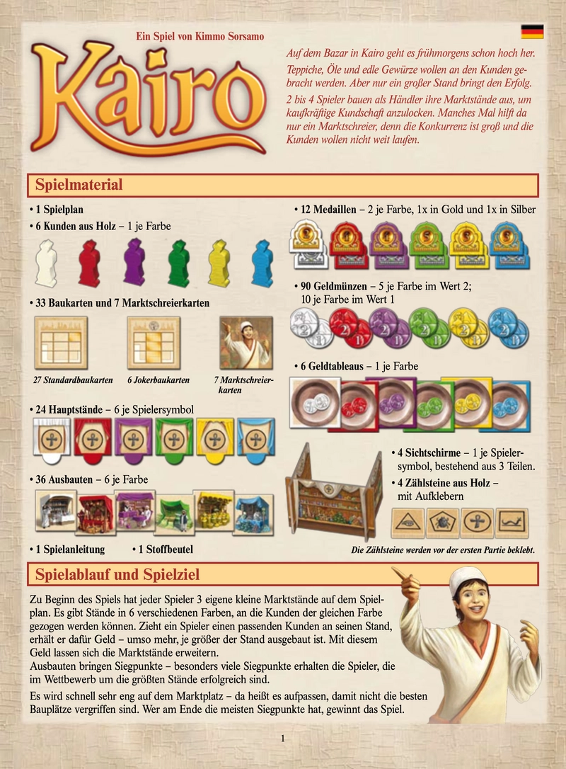 Kairo - Brettspiel über den Bazar von Kairo