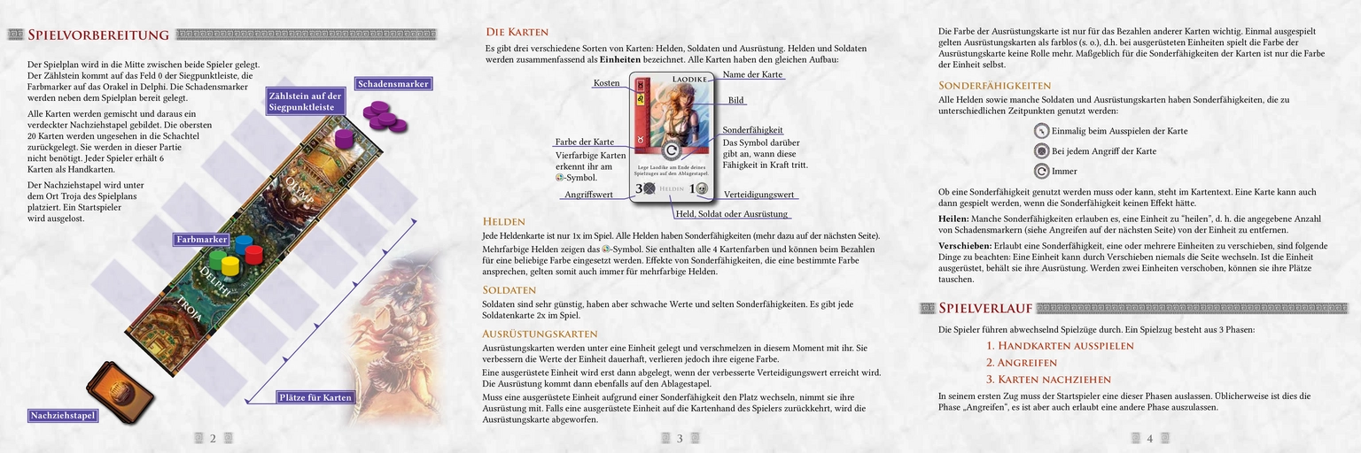 Kampf um den Olymp - Brettspiel Anleitung