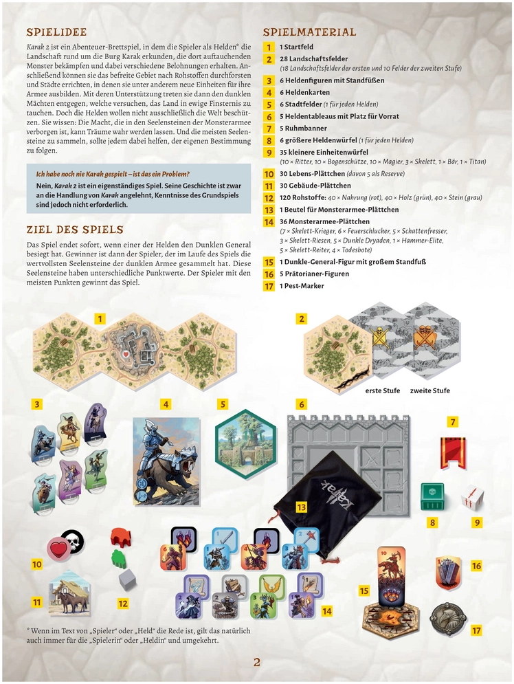 Karak 2 - Abenteuerliches Brettspiel zur Erkundung und Belohnung