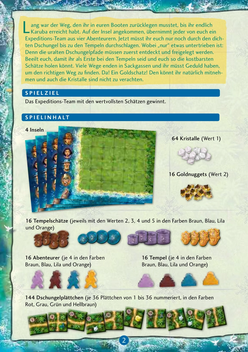 Karuba - Abenteuer im Dschungel: Spielanleitung und Regeln