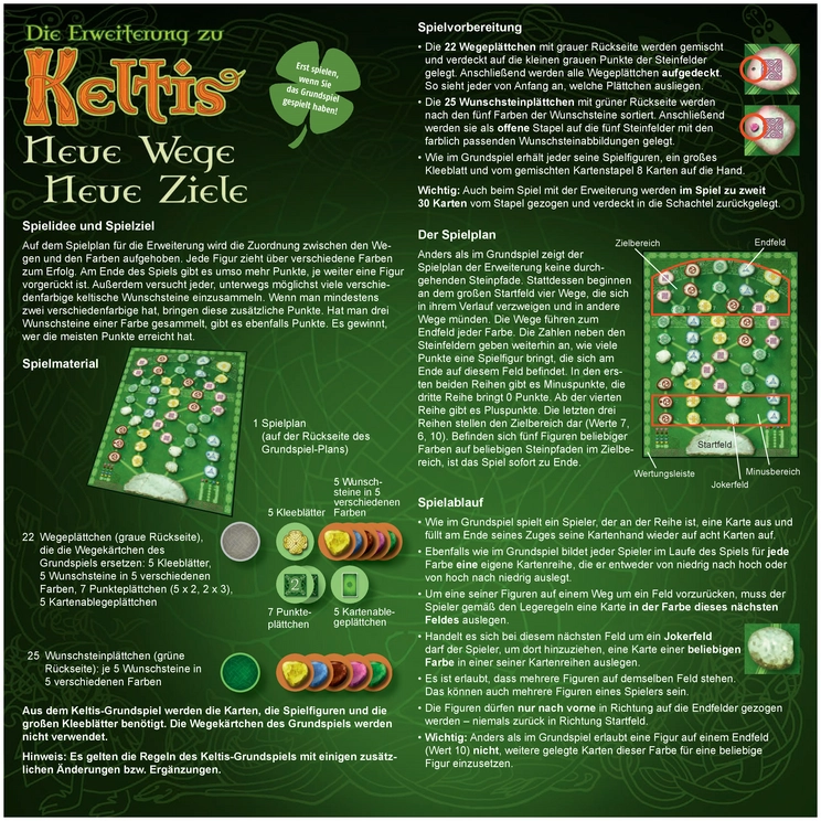 Keltis - Die Erweiterung: Neue Wege, Neue Ziele
