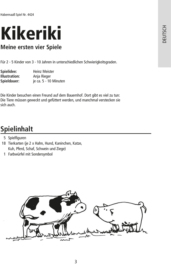 Kikeriki - Spielanleitung für Kinder
