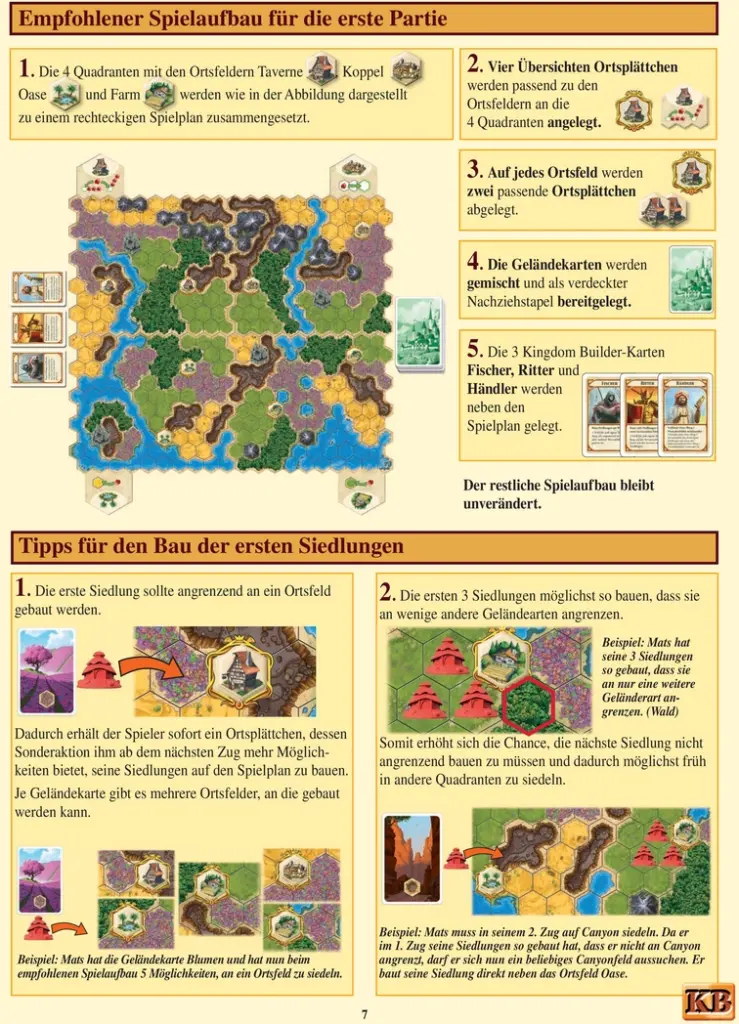 Kingdom Builder - Spielanleitung zur Anniversary Edition