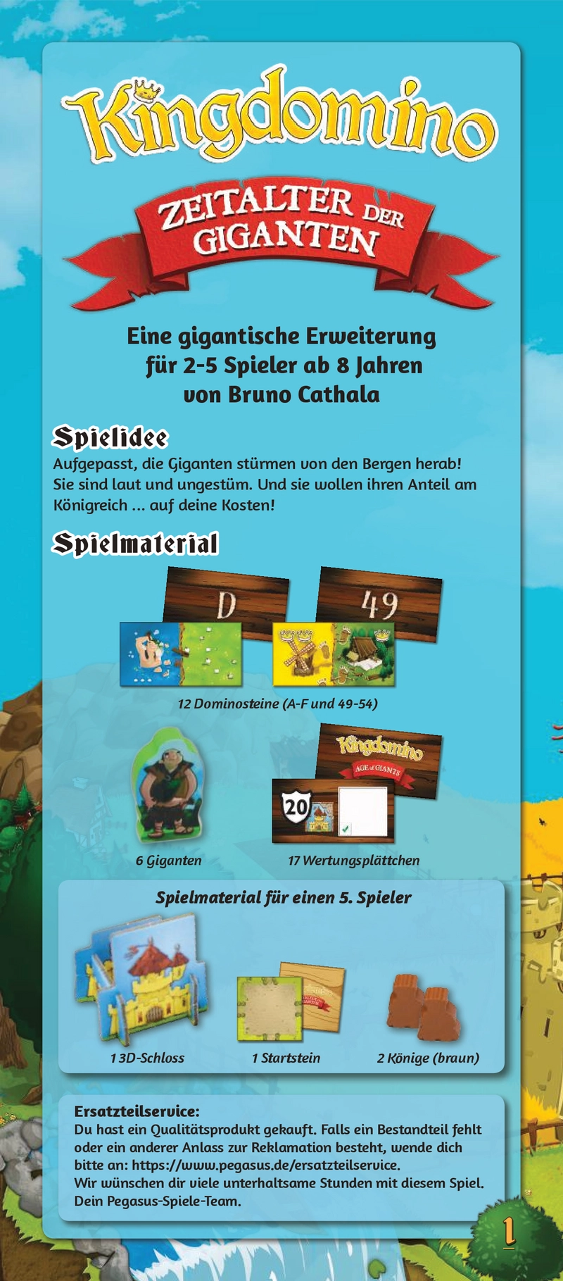 Kingdomino: Zeitalter der Giganten - Spielanleitung und Regeln