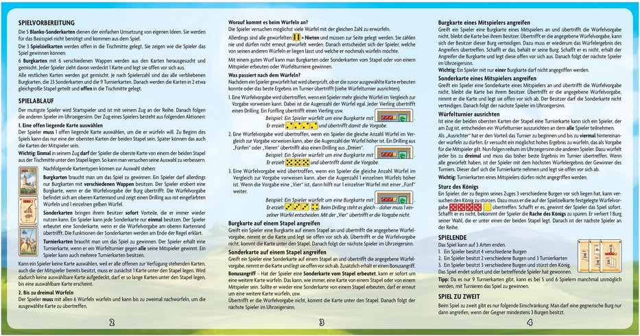 Knatsch - Ein spannendes Würfelspiel um Burgen