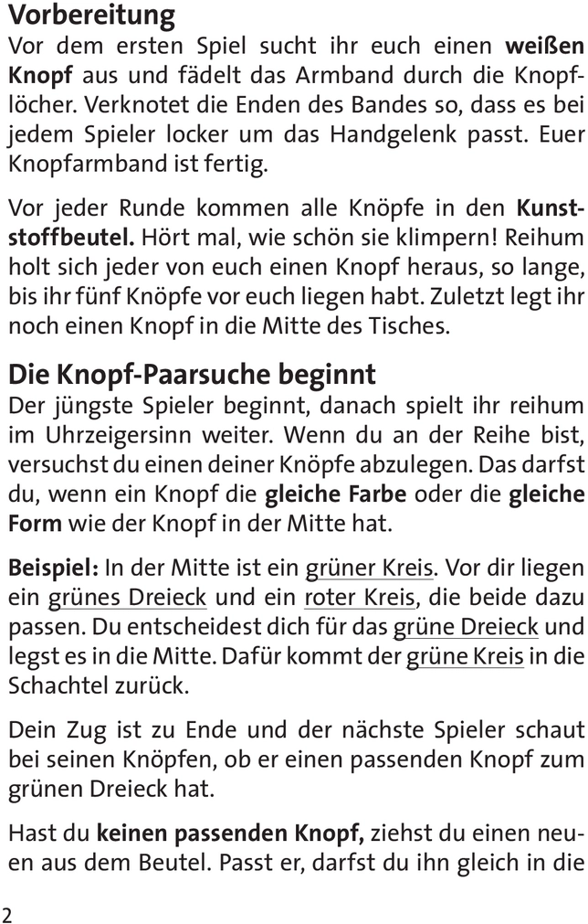 Knopf Mau Mau - Ein lustiges Kinderspiel für kleine Knopffans