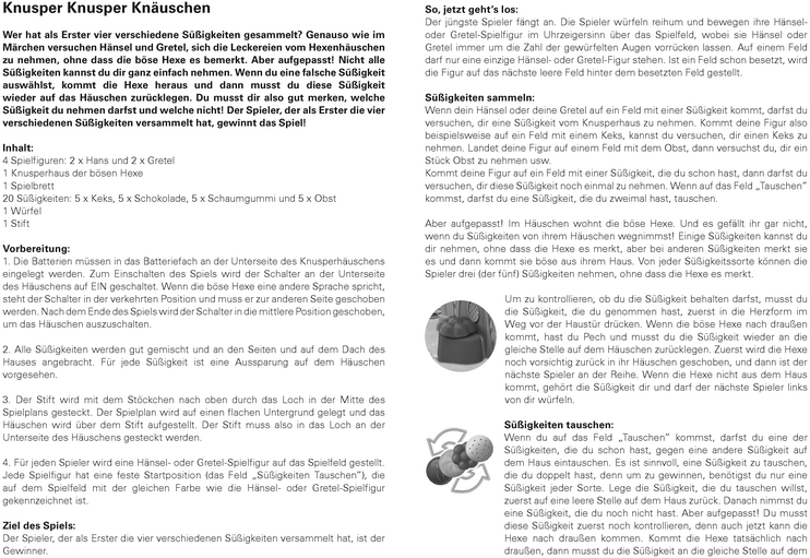 Knusper Knusper Knäuschen - Das Hänsel & Gretel Spiel