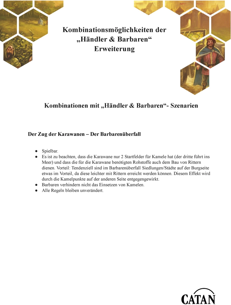 Kombinationsmöglichkeiten Händler & Barbaren Erweiterung