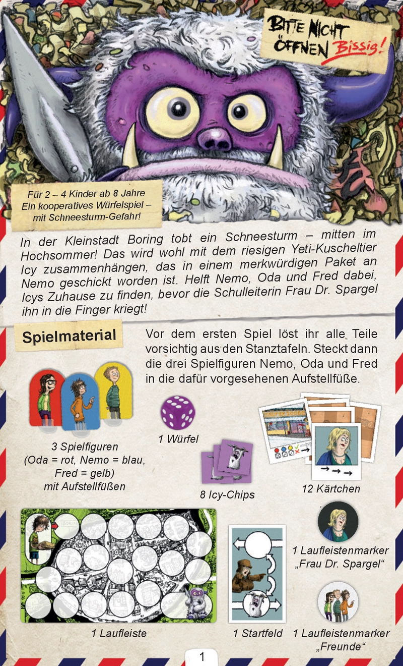 Kooperatives Würfelspiel in der Stadt Boring