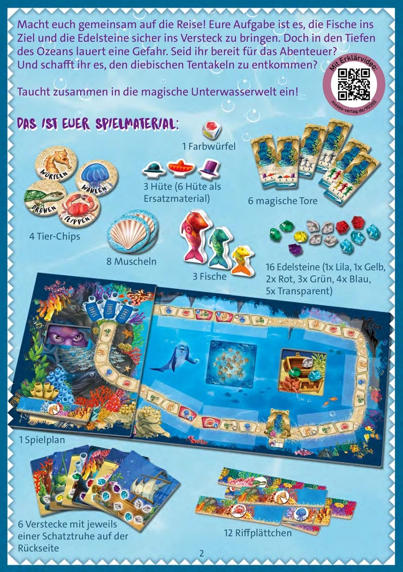 Kraqua - Entkommt den diebischen Tentakeln: Spielanleitung