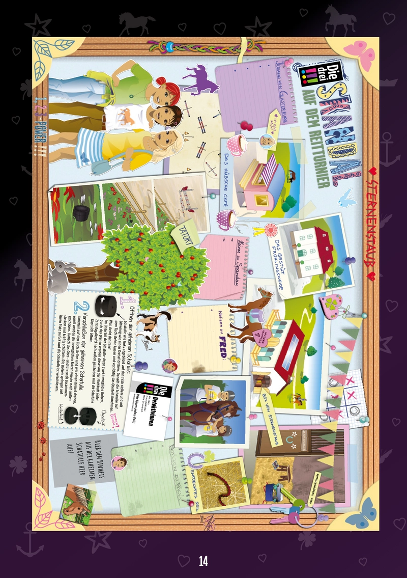 Krimi Puzzle - Skandal auf dem Reittunier Spielanleitung