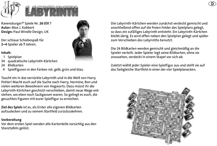 Labyrinth - Das spannende Harry Potter Spiel für die ganze Familie