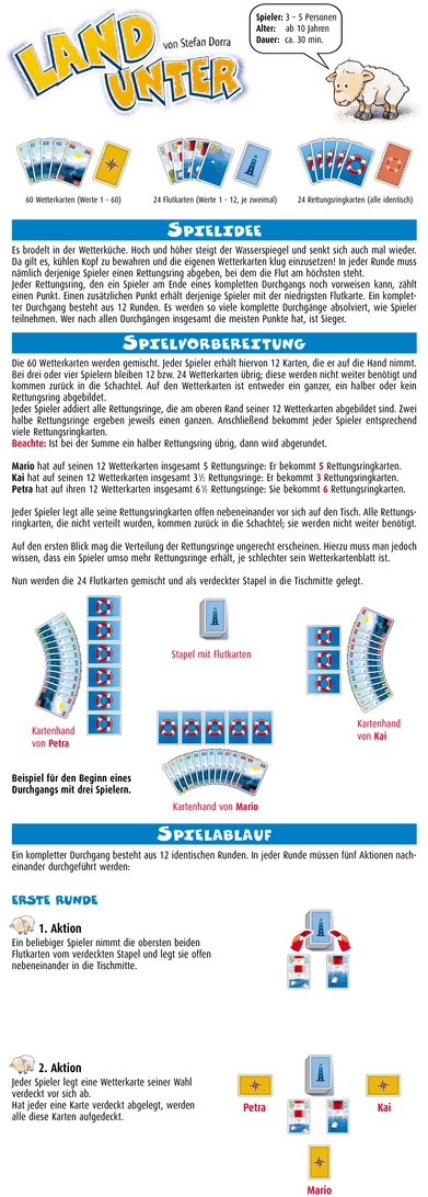 Land Unter - Spannendes Kartenspiel mit Wetten