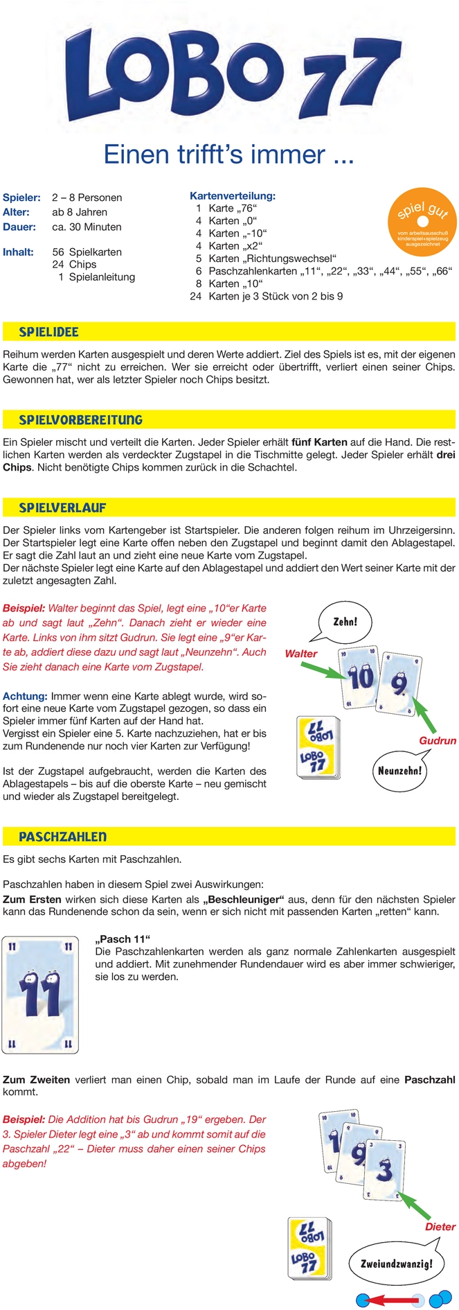 Lobo 77 - Spannendes Kartenspiel für die ganze Familie