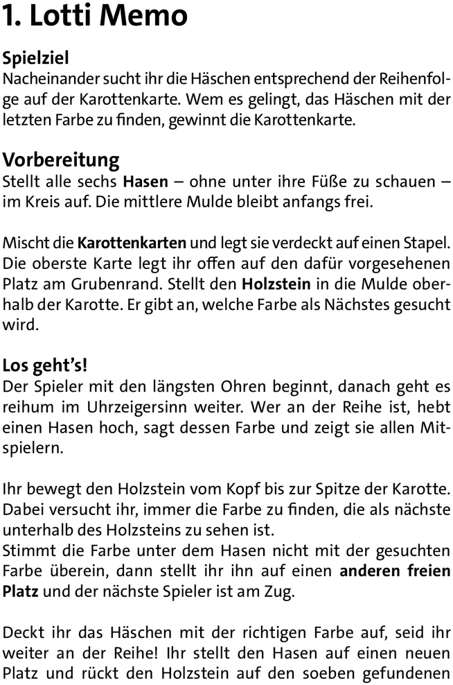 Lotti Karotti - Merk- und Reaktionsspiel für Kinder