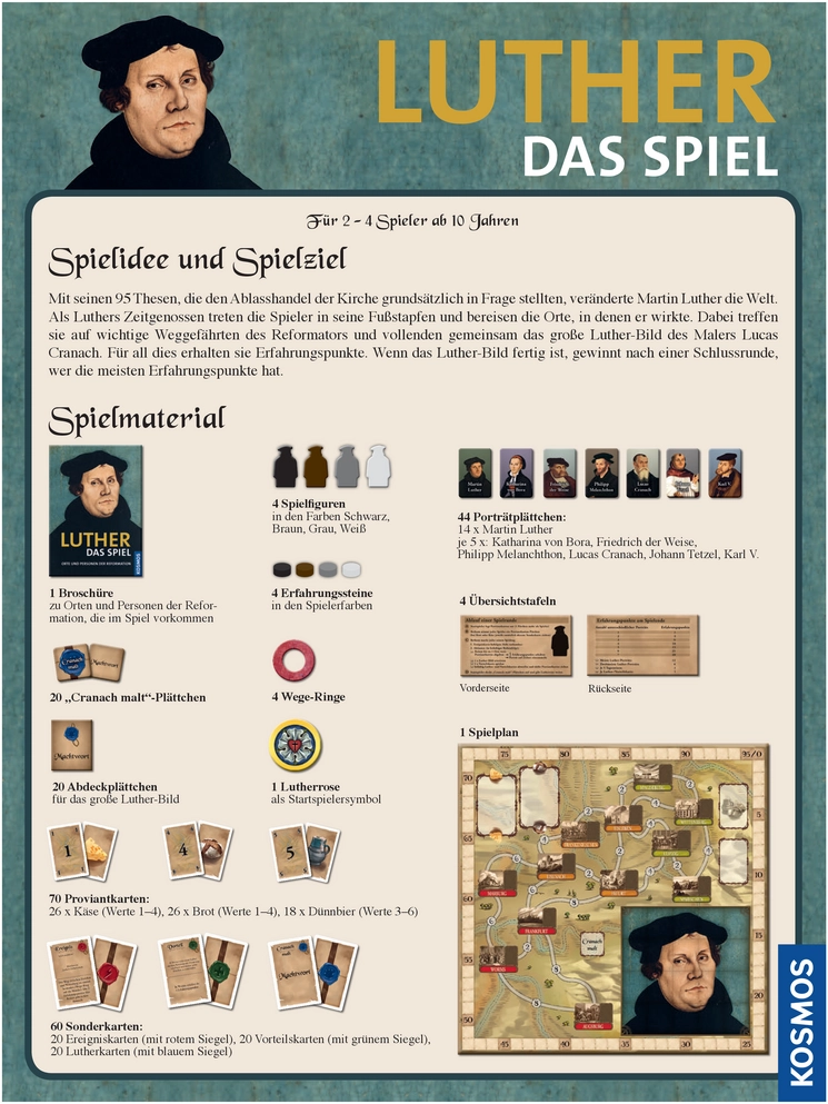 Luther - Das Spiel: Gesellschaftsspiel zur Reformation