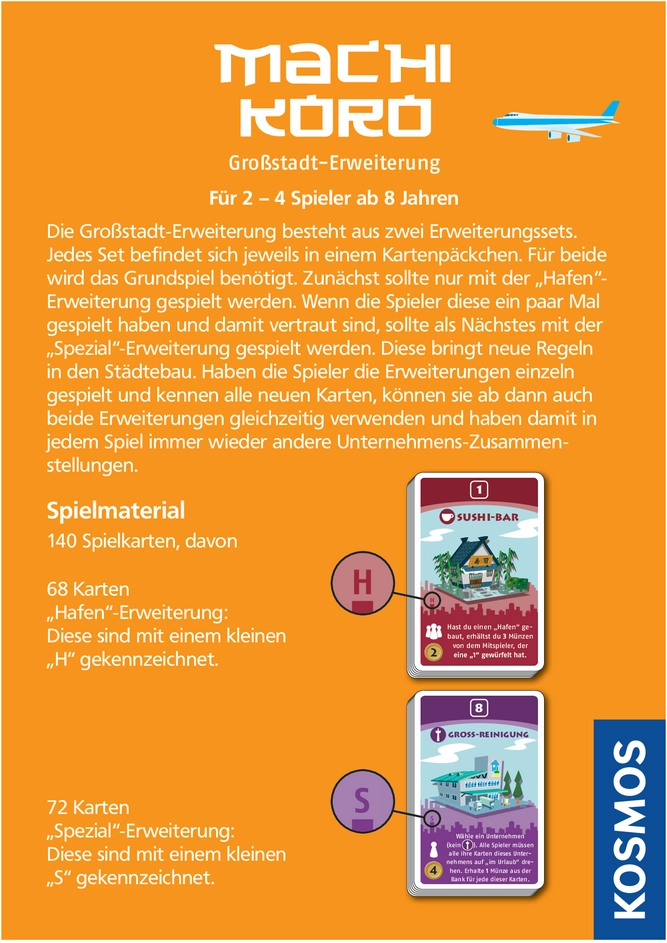 Machi Koro - Großstadt-Erweiterung Spielanleitung