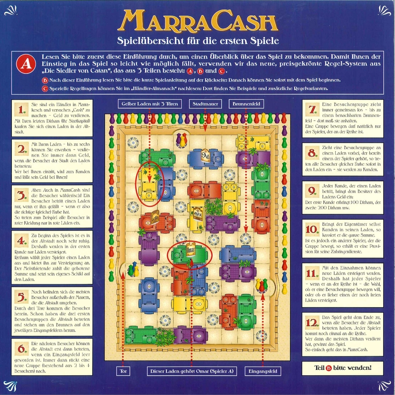 MarraCash - Spielanleitung und Regeln für das Brettspiel