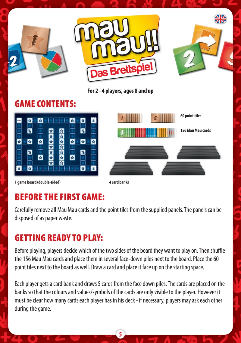 Mau Mau - Das Brettspiel: Regeln und Spielanleitung