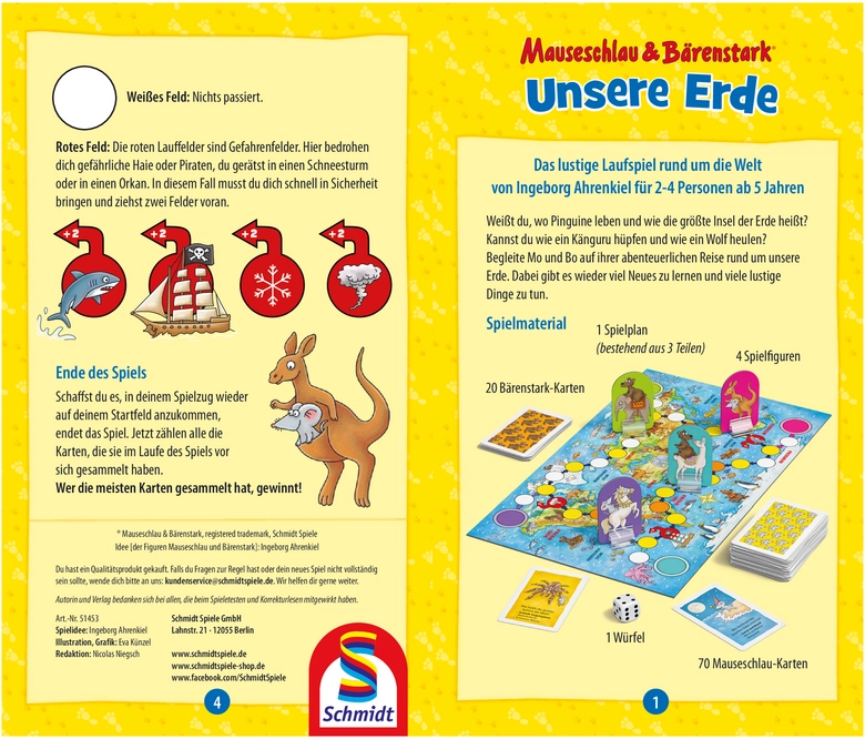 Mauseschlau & Bärenstark - Unsere Erde Spielanleitung