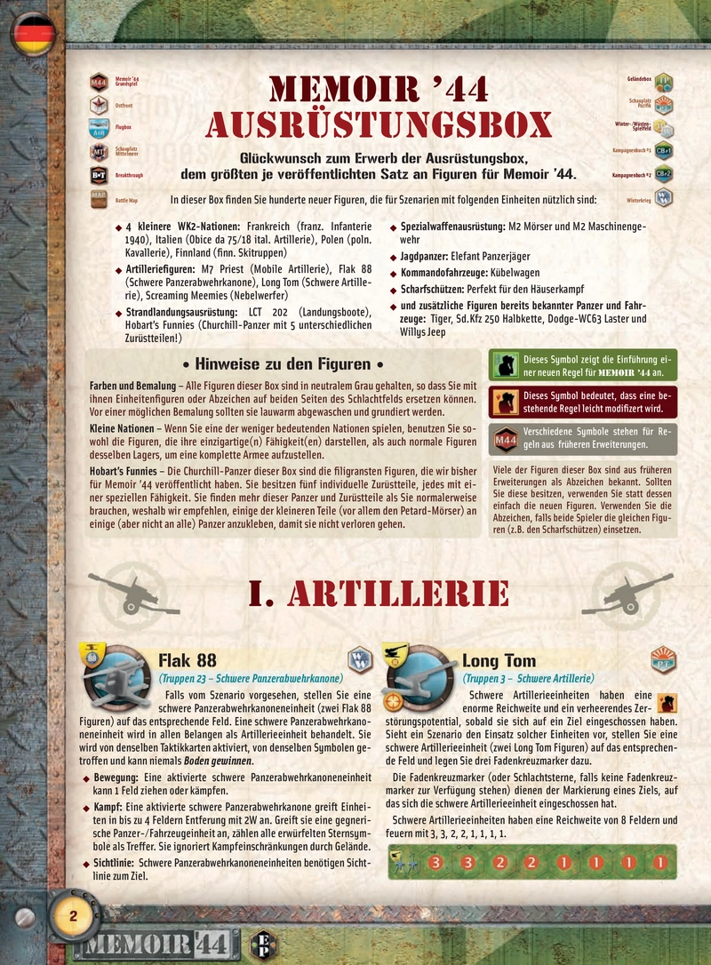 Memoir ’44 - Ausrüstungsbox Spielanleitung