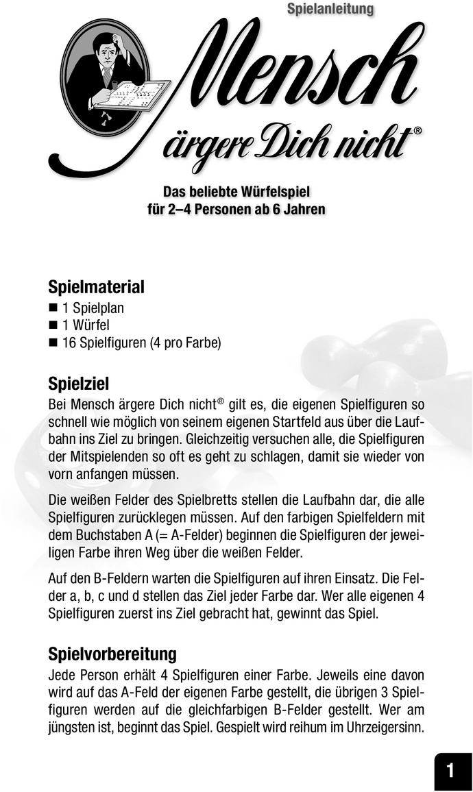 Mensch ärgere Dich nicht: Regeln und Spielanleitung