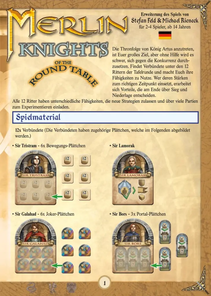 Merlin - Knights of the Round Table: Erweiterung für strategische Spieler