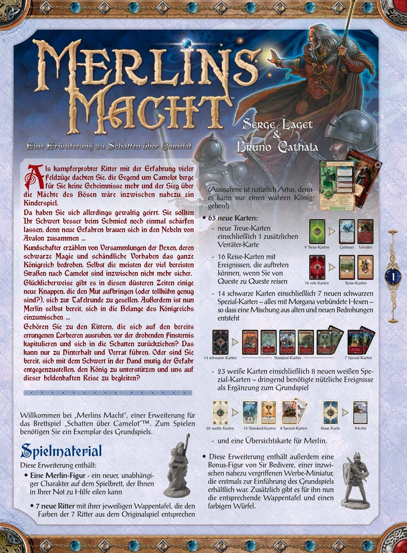 Merlin’s Macht - Erweiterung für Schattenspiel in Camelot