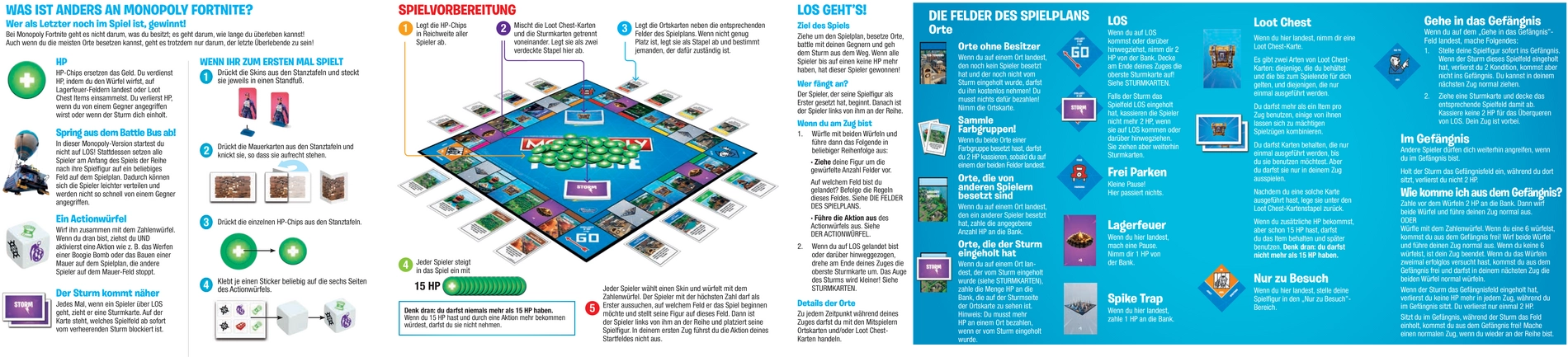 Monopoly Fortnite - Die aufregende Spielanleitung und Regeln
