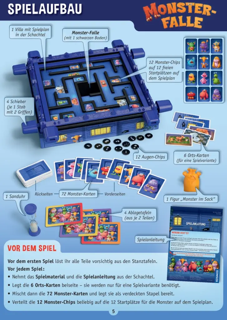 Monsterfalle - Ein spannendes Kinderspiel für die ganze Familie