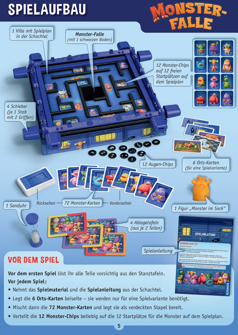 Monsterfalle - Ein spannendes Kinderspiel für die ganze Familie