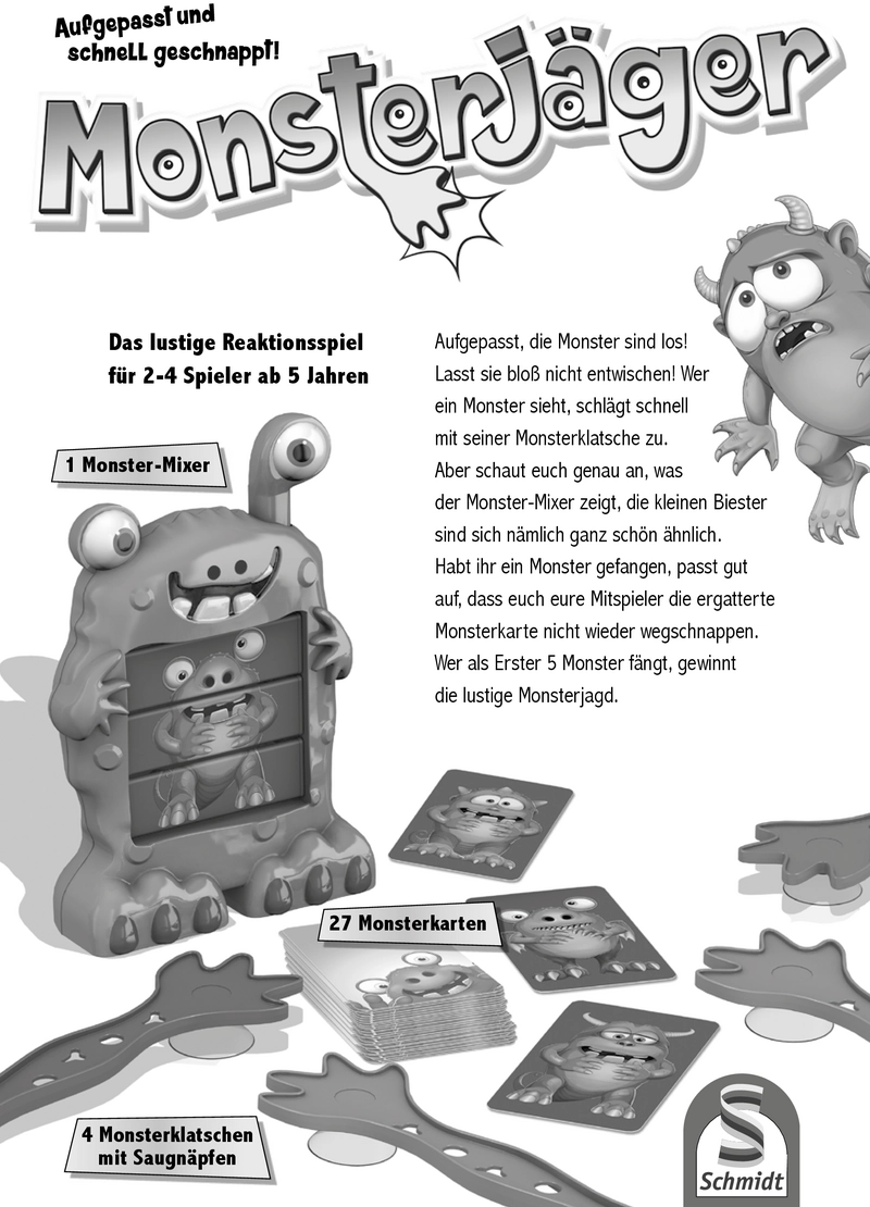 Monsterjäger - Lustiges Reaktionsspiel für Kinder