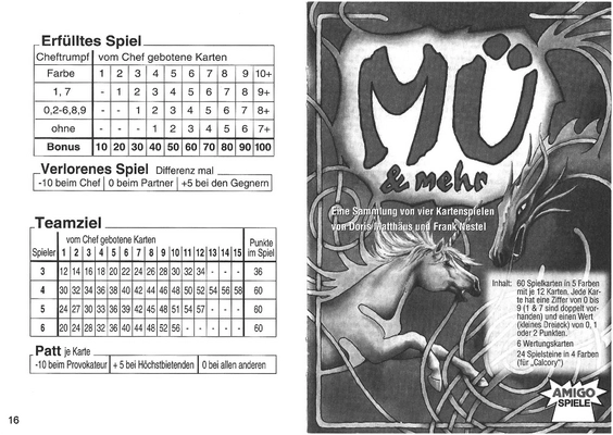 Mü - Strategisches Kartenspiel für gesellige Runden