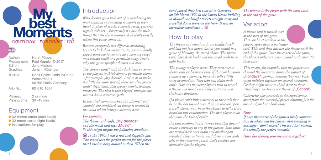 My Best Moments - Erinnerungen Erleben und Erzählen