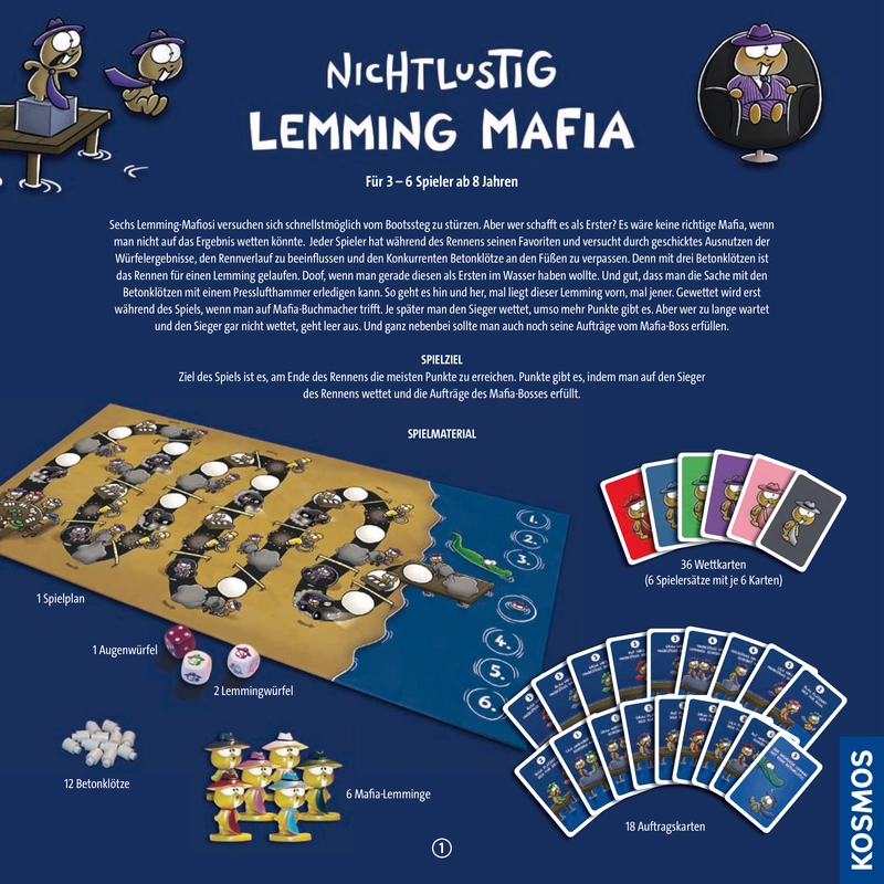 Nichtlustig: Lemming Mafia - Ein unterhaltsames Wettspiel