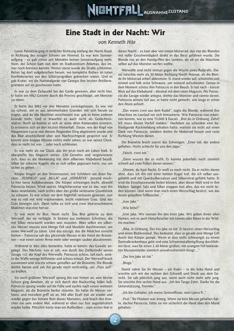 Nightfall Ausnahmezustand Spielanleitung