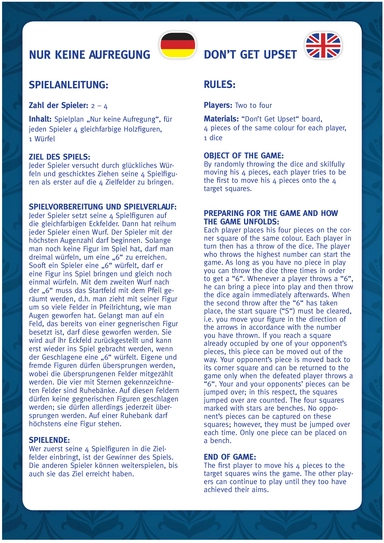 Nur keine Aufregung - Das spannende Brett- und Würfelspiel