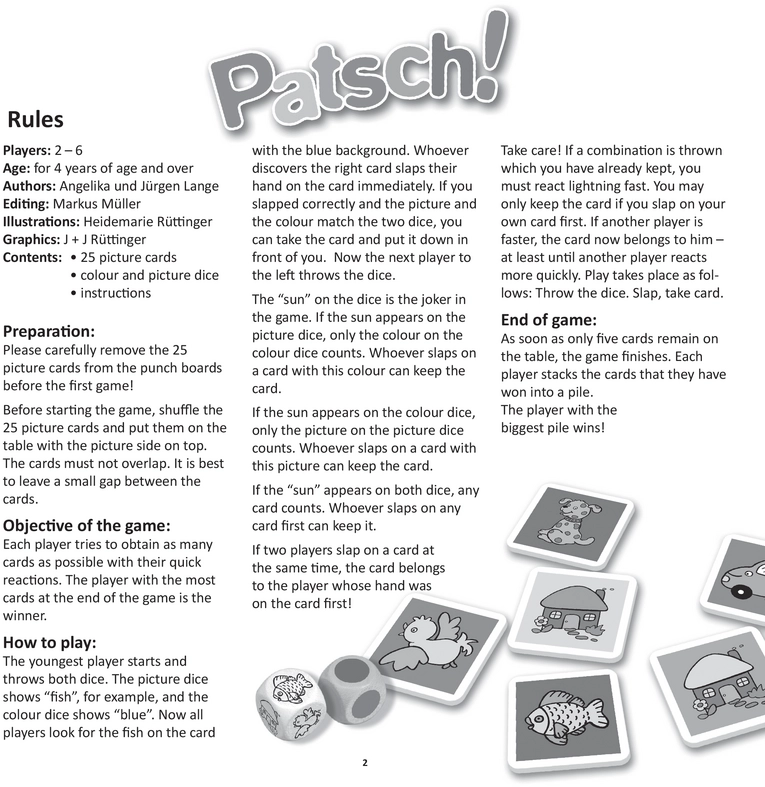 Patsch! - Schnelles Reaktionsspiel für Kinder