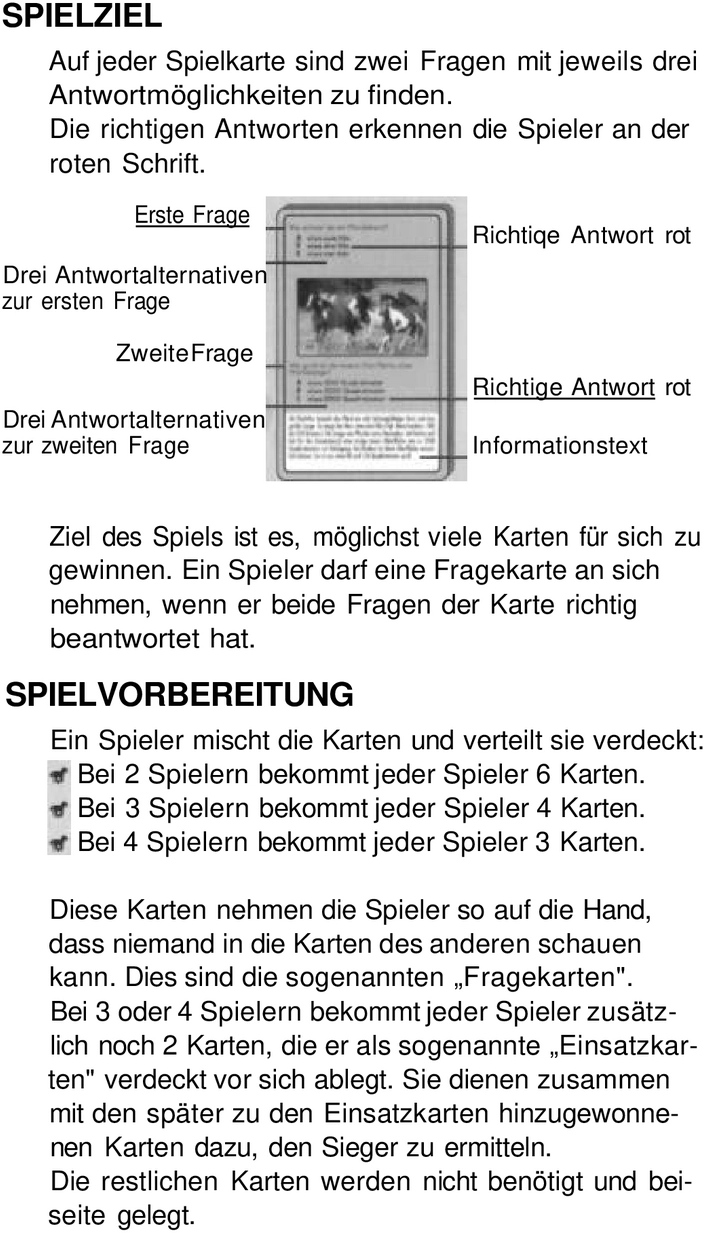 Pferde, Pferde, Pferde - Das spannende Quizspiel über Pferde