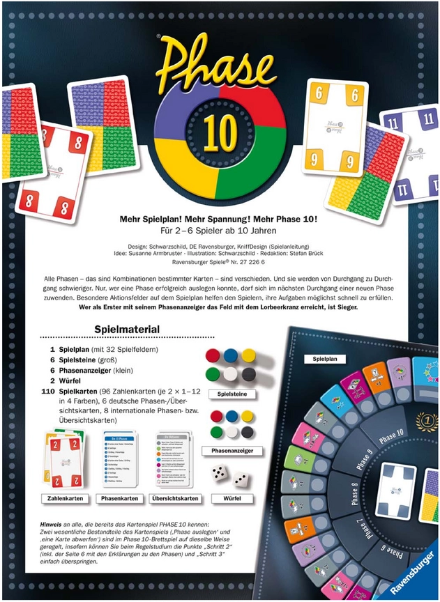Phase 10 - Das spannende Kartenspiel mit verschiedenen Phasen