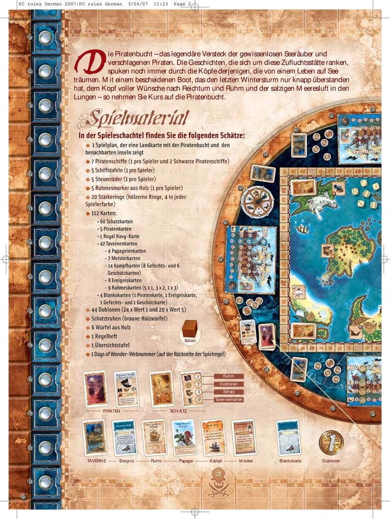 Piratenbucht - Originalversion Spielanleitung