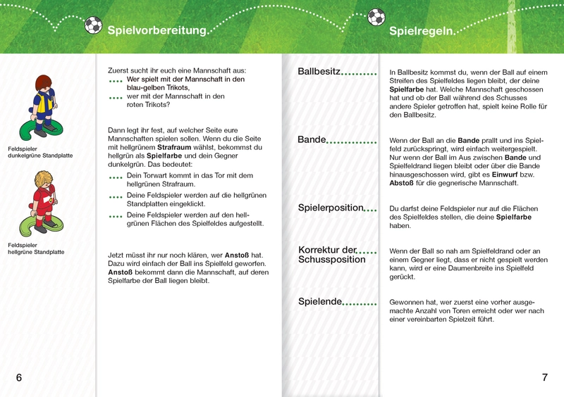 PLAYMOBIL Fußball Spielanleitung für Aktionsspiele