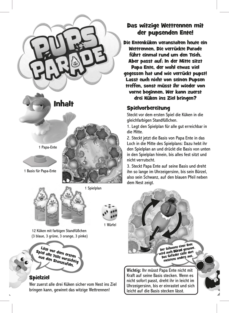 Pups Parade - Das witzige Wettrennen mit der pusenden Ente