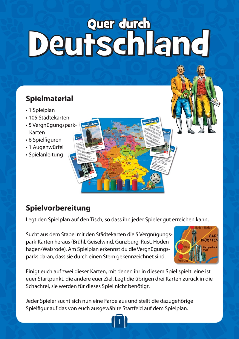Quer durch Deutschland - Gesellschaftsspiel für Stadtentdecker