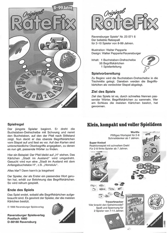 RateFix - Spannendes Ratespiel für die ganze Familie