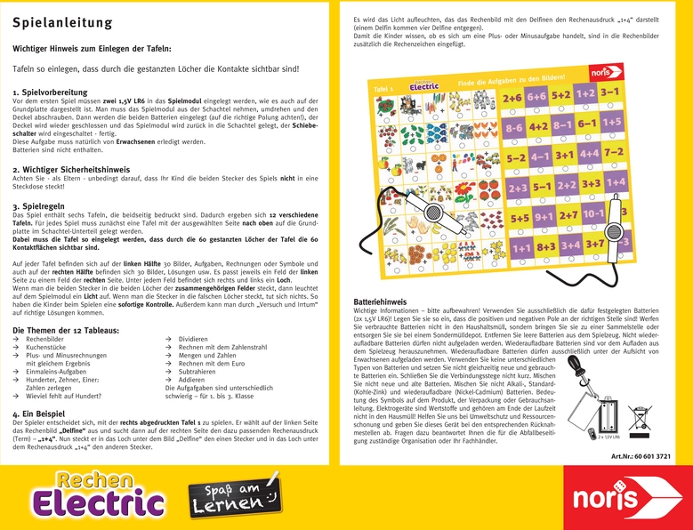 Rechen Electric - Interaktives Lernspiel für Kinder