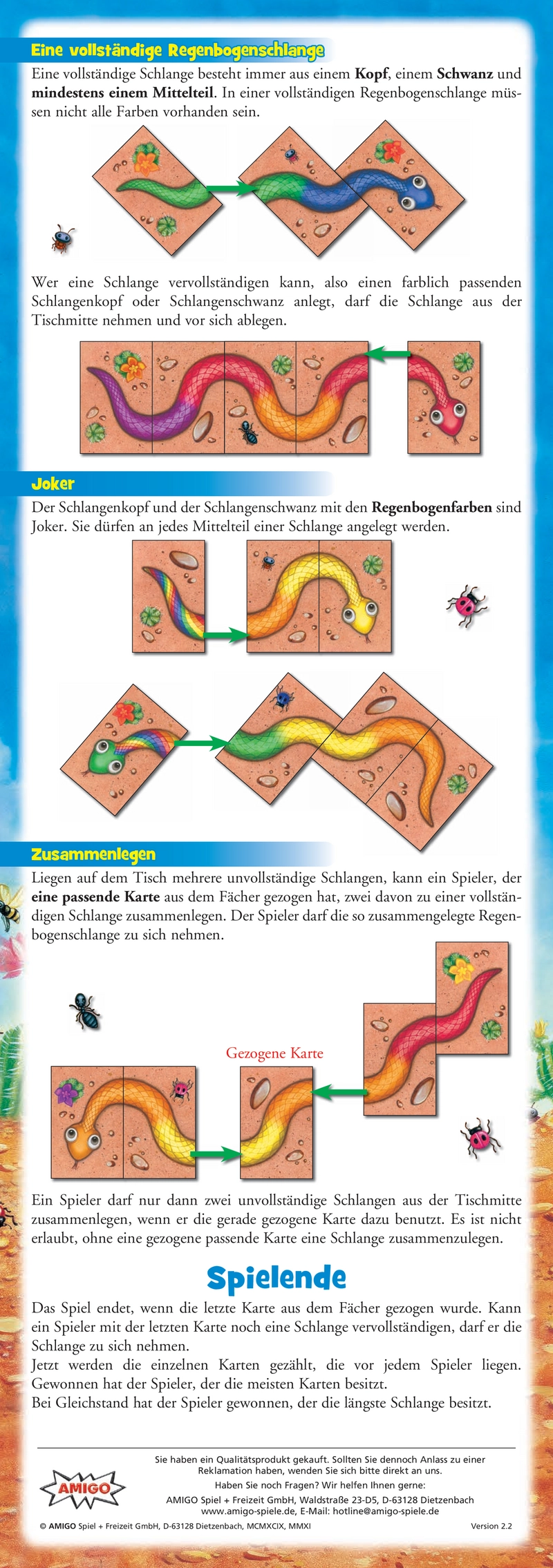 Regenbogenschlange - Kreatives Kinderspiel für alle