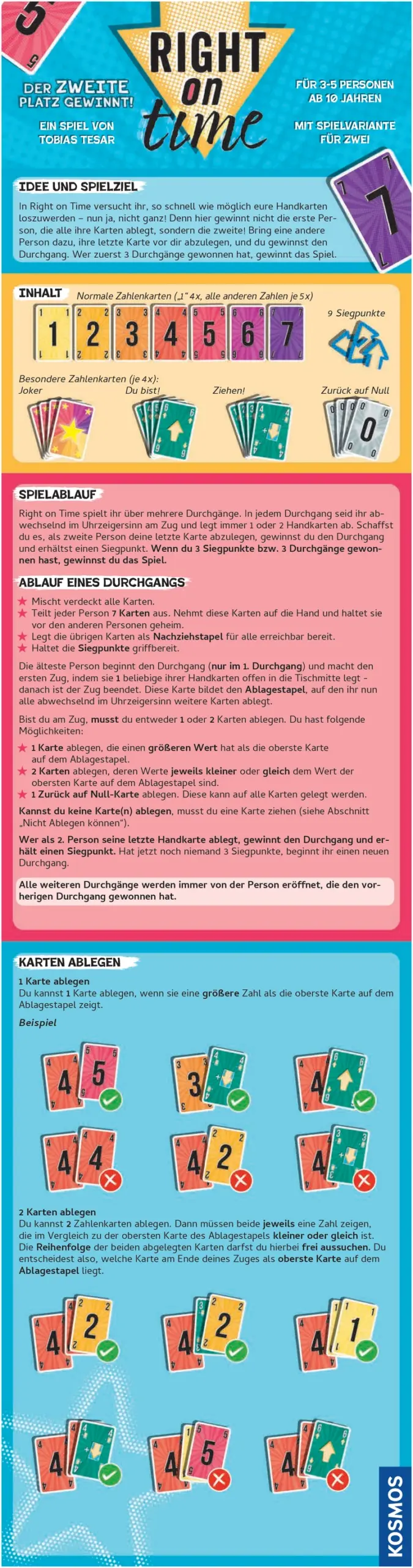 Right on Time - Das spannende Kartenspiel für 3-5 Spieler